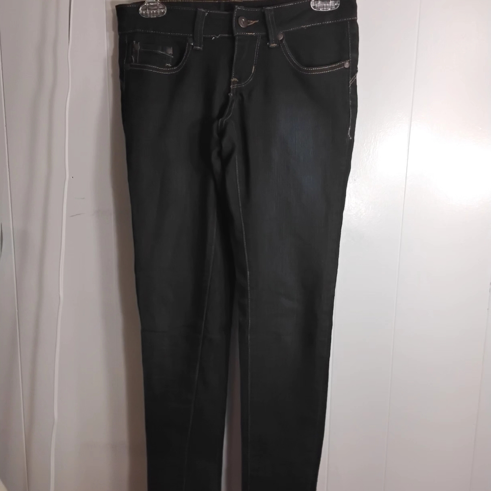 Blue Asphalt Black Skinny Jeans - Picture 2 of 7